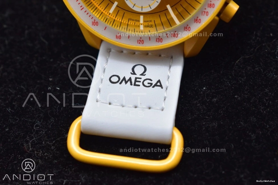the Nylon on 1185 Quartz Omega Mission x to Swatch Bioceramic Moonwatch Attractive Sun Strap 0902